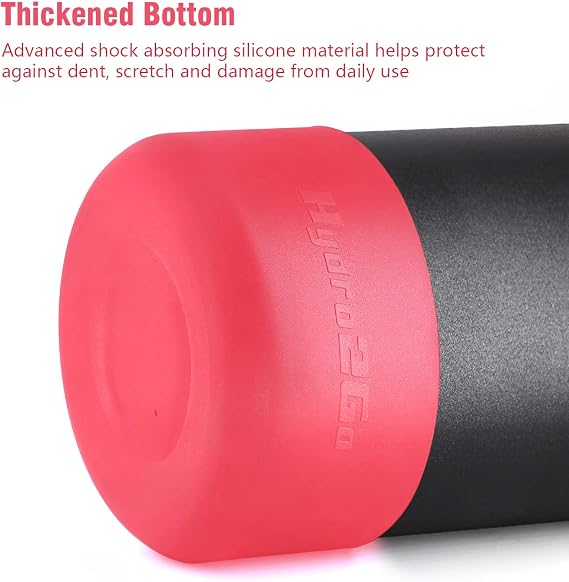 Replacement Straw Lid for Hydro Flask 12,18, 21, 24 oz Standard Mouth Water Bottle & Silicone Protective Boot.Bottom Sleeve Cover & Hydroflask Sipping Top Cap