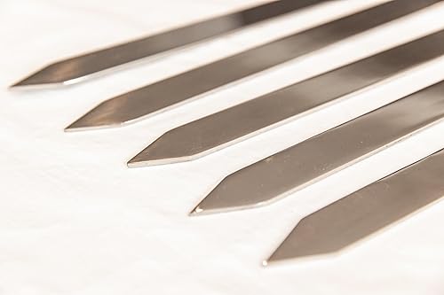 Miniatura 4 de Kabob - Juego de 5 pinchos para barbacoa de 1 pulgada, revestimiento en polvo resistente al calor, acero inoxidable, campamento, resistente,
