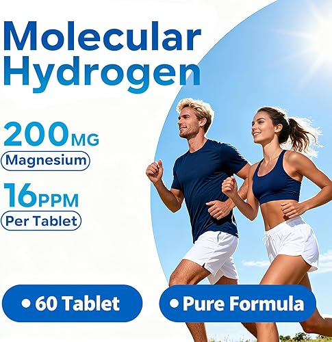 Miniatura 7 de Tabletas de agua de hidrógeno - Tableta de hidrógeno molecular de 16 PPM - 200 mg de magnesio - Tabletas de hidrógeno de disolución rápida para agua