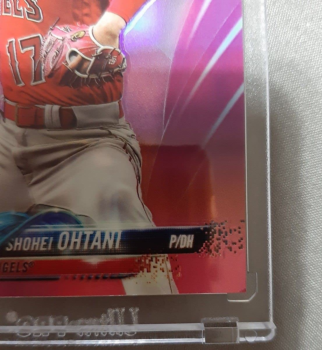Amazon.co.jp: topps chrome 大谷翔平 ルーキーカード ピンクリフ 