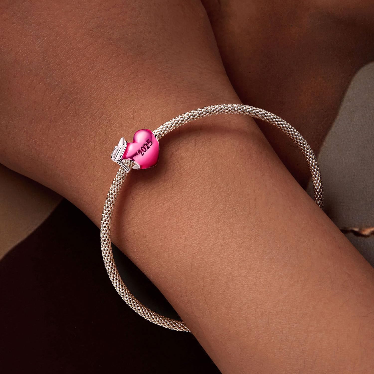 Pink 2025 Graduation 3 Piece/Package A Charms S925 Sterling Silver Charm Bead For Bracelets and Necklaces For Women Jewelry Present - Image 4