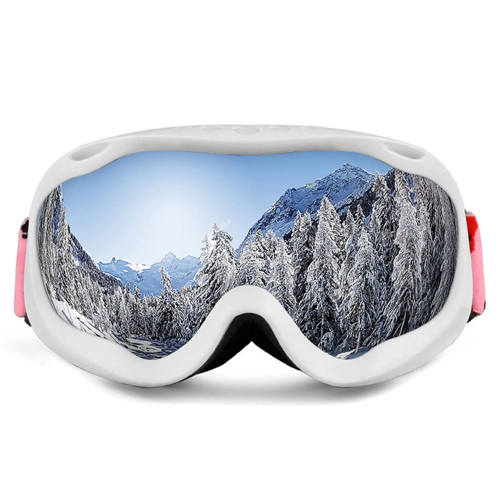 DieffematicHXJ Gogle narciarskie Gogle narciarskie - Okulary Gogle narciarskie/snowboardowe dla mężczyzn, kobiet i młodzieży (Color : White)