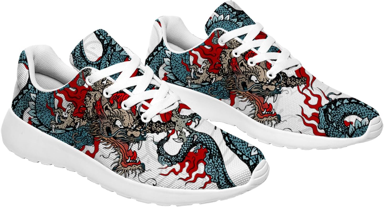Dragon Shoes Womens Mens Running Shoes Athletic Sport Tennis Shoes Comfortable Walking Sneakers Gifts for Her,Him
