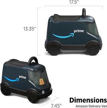Radio Flyer Amazon Delivery Van, for Ages 2+, Toddler Ride On Toys