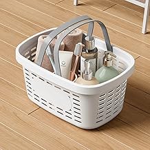 Plastic Basket Small Pantry Organizer Basket Bins Rectangular Storage Tray Basket Container with Handle for Shelf Plastic Storage Basket for Fruits (Pack Of 1)