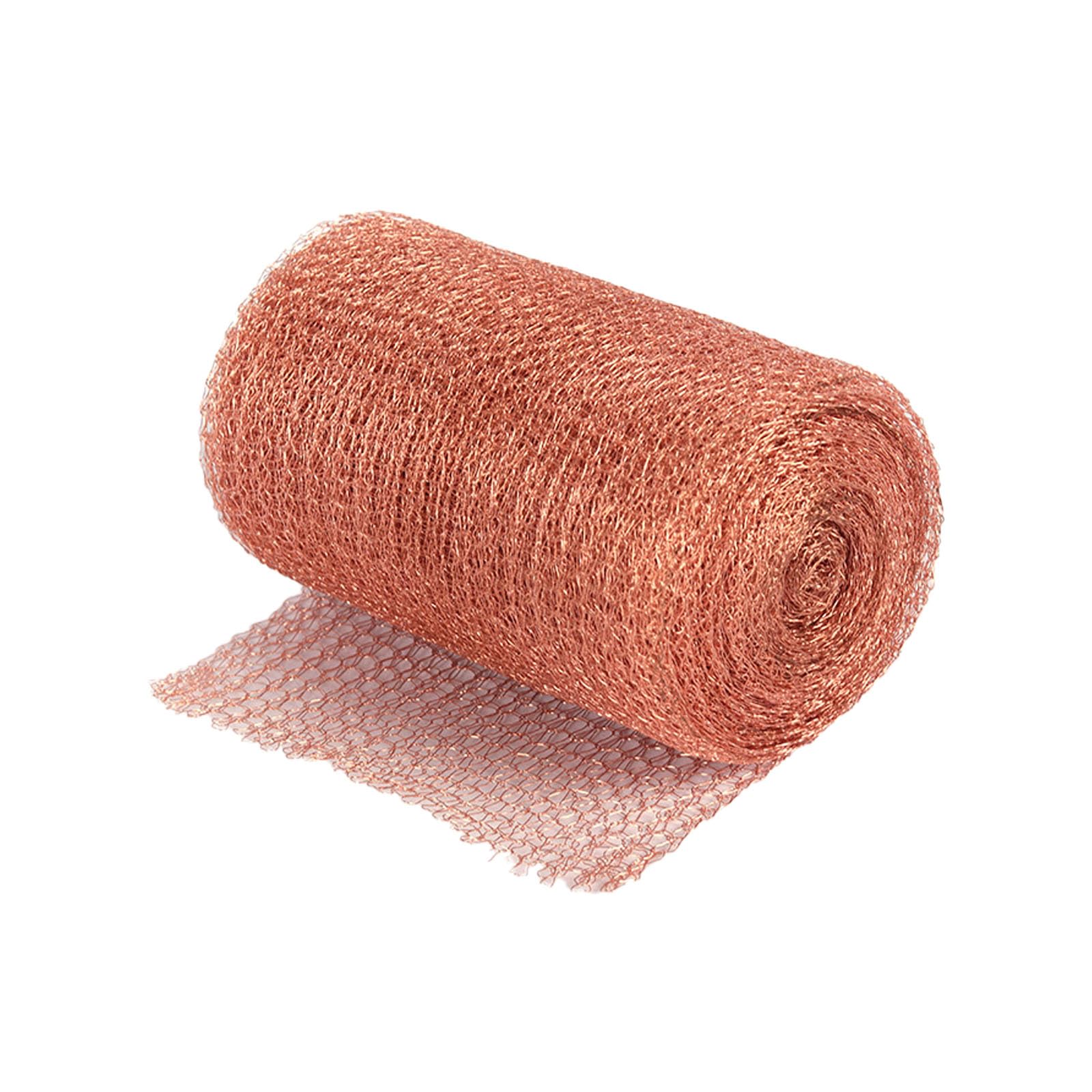 Copper Mesh 5”x 20 ft,Knitted Copper Mesh Blocker for Rat, Mouse, Birds, Snail, Bat, 100% Copper Rodent Stopper Mesh for Home, Garden,Fill Fabric DIY-image-37