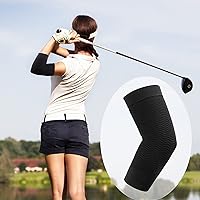 Vista 6 de uxcell 1 par de codo de compresión, codo para codo de tenis, codo de golfista, codo de tenis para hombres y mujeres Negro
