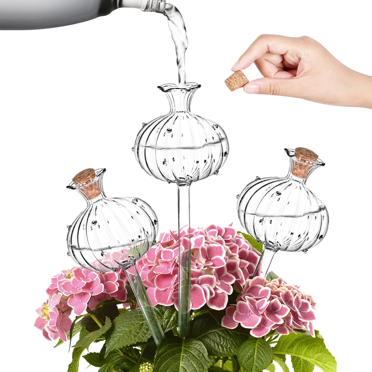 LUZMQ Plant Watering Globes, Self Watering Planter Insert,3 Pack Self