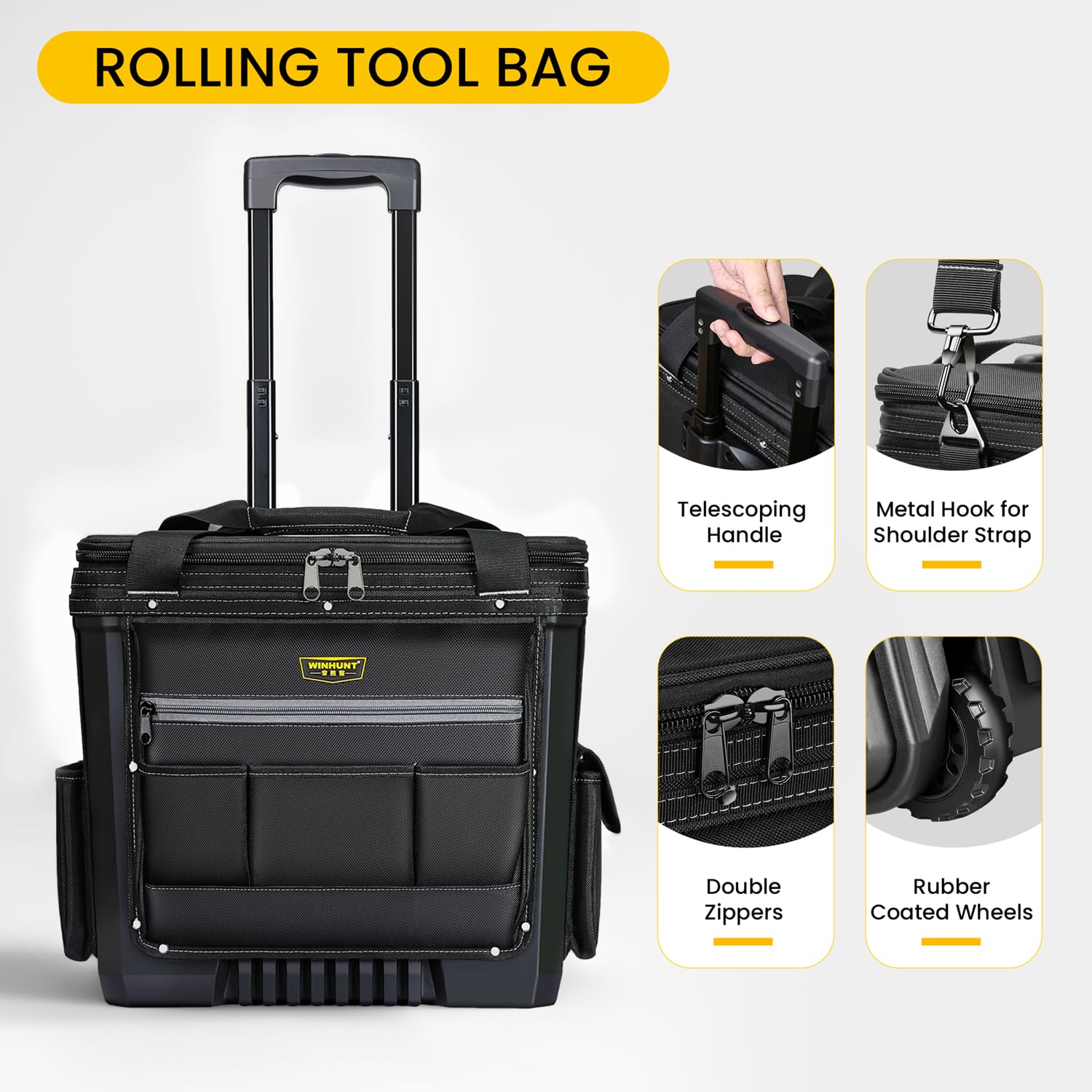 Amazon.co.jp: WINHUNT Rolling Tool Bag, 20