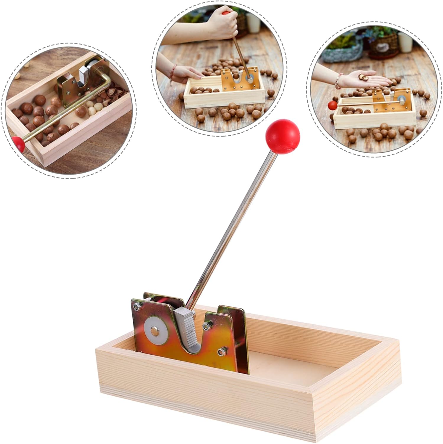 1pc Manual Nut Cracker Tool Sturdy Design for Effortless Nut Opening for Chestnuts Pecans and Macadamia Style Peeling Machine