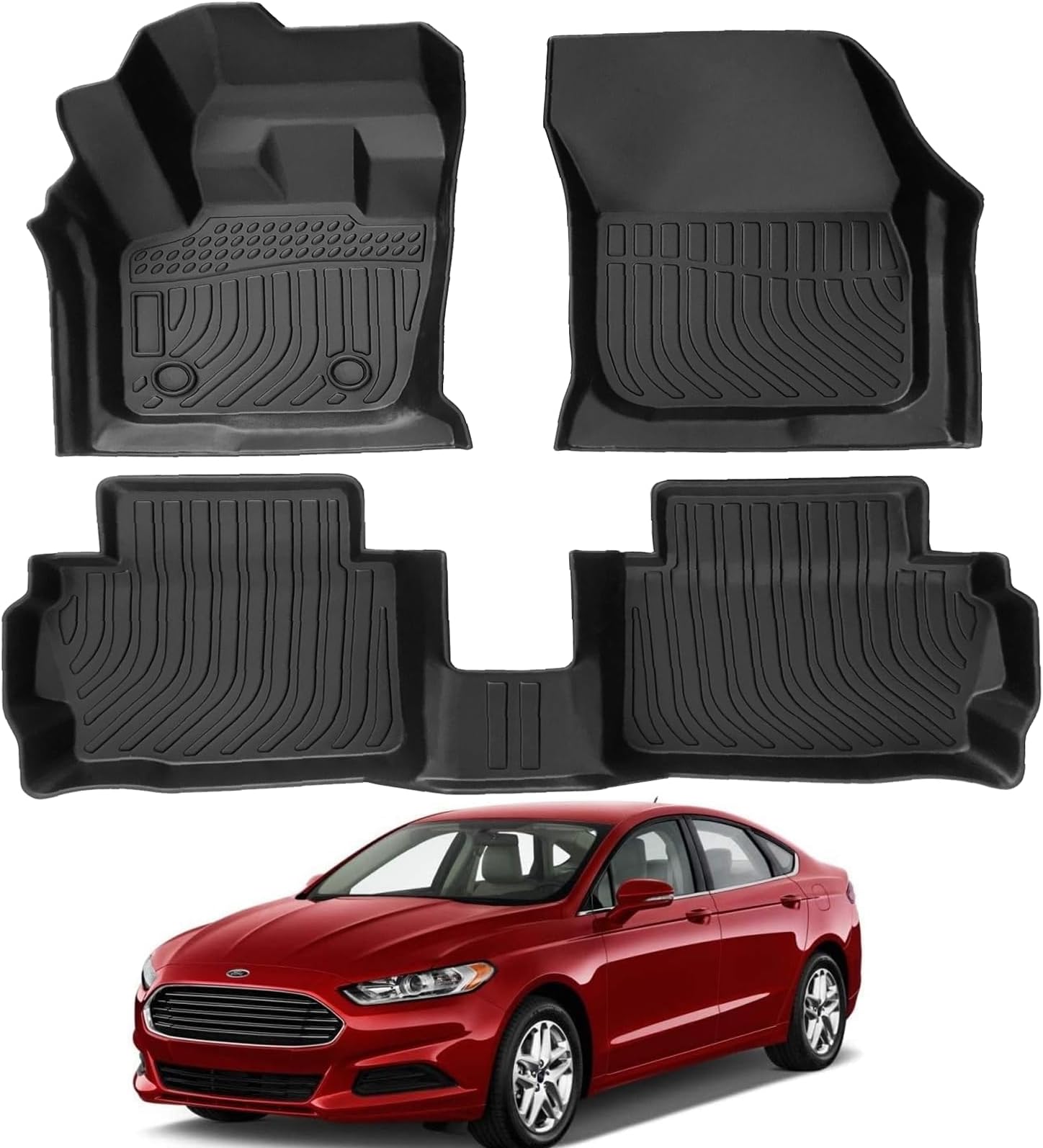 Amazon.com: Crocliner Floor Mats Front and Rear All Weather Custom Fit ...