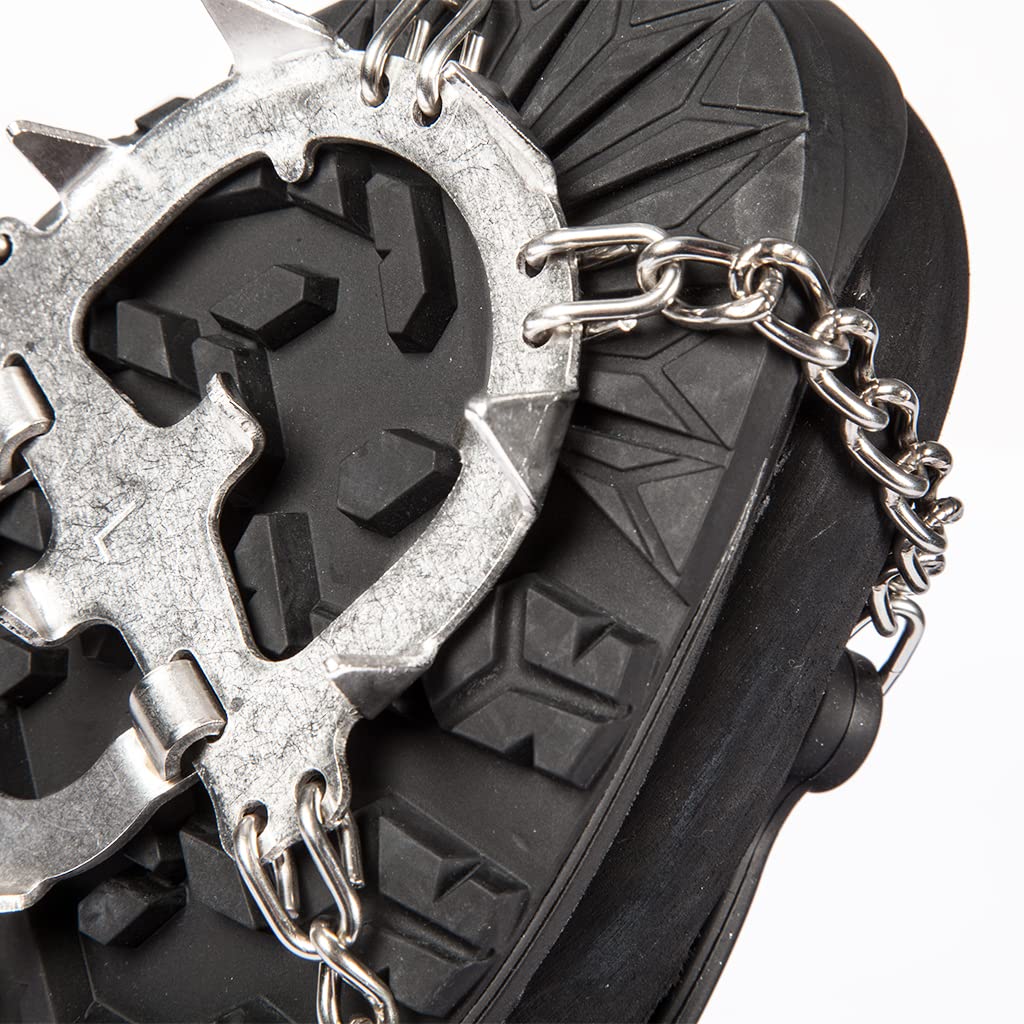SkinStar Mount PRO Grödel Steigeisen Eisspikes,Schuhkrallen Spikes - Schuh-Ketten zum Wandern - Grödeln Eisspikes