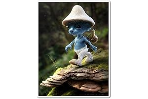 3.25" Smurf Cat Sticker: Join the Viral Social Media Craze!