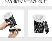 Vista 83 de Fintie Soporte para anteojos forrado de felpa con base magnética, estuche de cuero vegano prémium para lentes