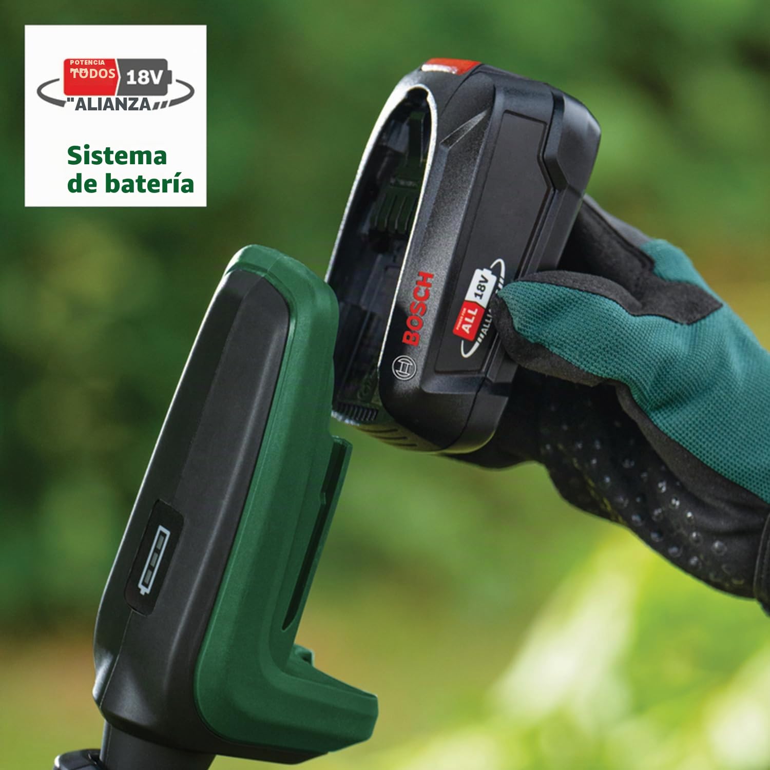 Bosch podadora a batería AdvancedPrune 18V-45 (para cortar sin esfuerzo ramas de hasta 45 mm; sistema de 18 voltios; hasta 600 cortes; con bastón telescópico, sin batería ni cargador)