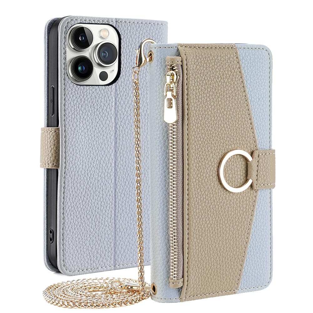CasurvivePro Borsa magnetica in pelle PU antiurto flip cover adatta per Samsung Galaxy A17 5G modello di telefono, uso multifunzionale: portafoglio, supporto per telefono, ecc. Blu