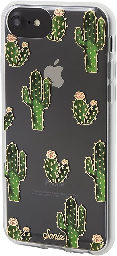 Sonix Prickly Pear Case [Drop Test Certified] Protective Clear Cactus Case for Apple iPhone 6, iPhone 6s, iPhone 7, iPhone 8, iPhone SE