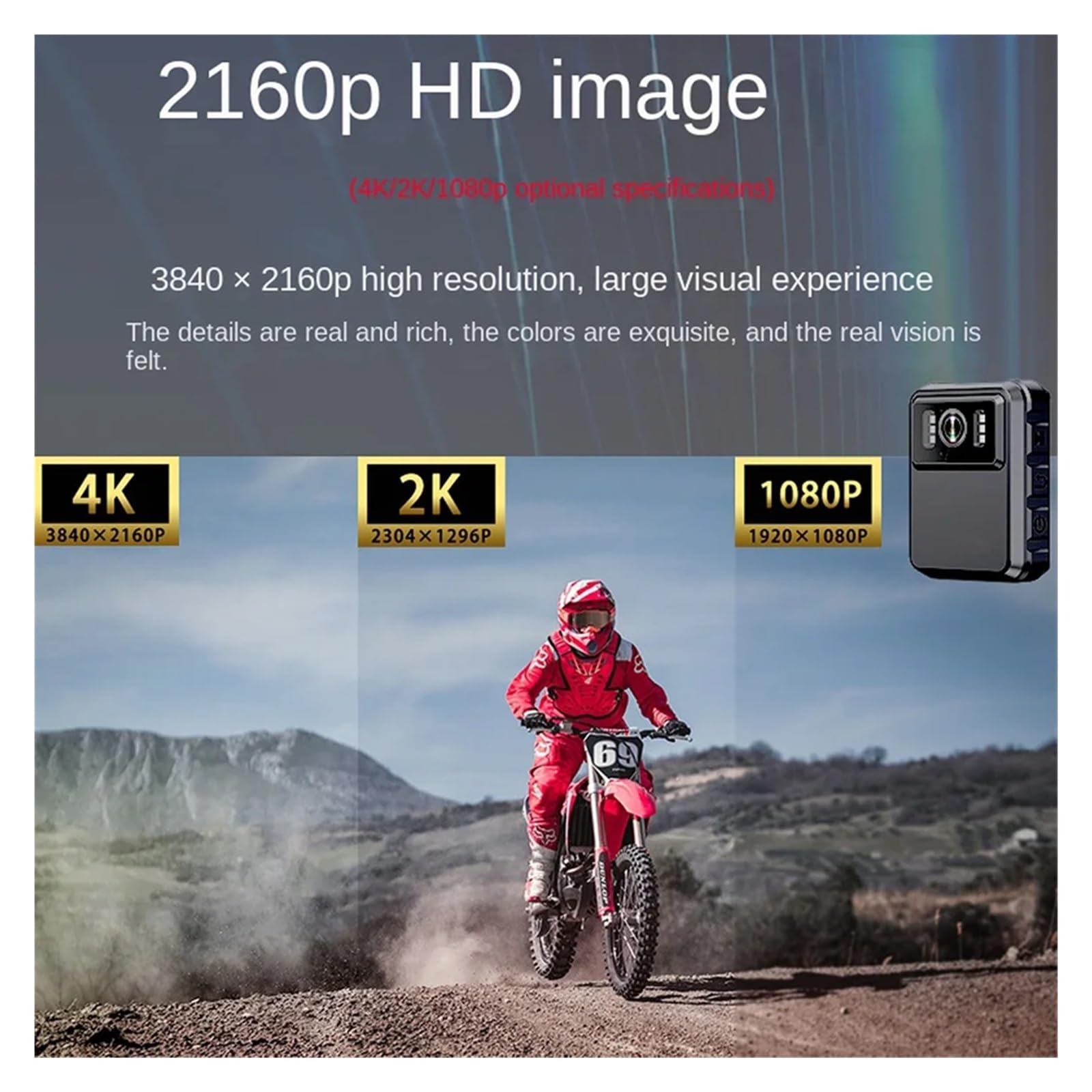 Camara Corporal, Mini cámara Impermeable HD de 1080P, visión Nocturna infrarroja, microcámara de policía, cámara Corporal de Seguridad Digital DVR portátil(32G Card,Without WiFi)