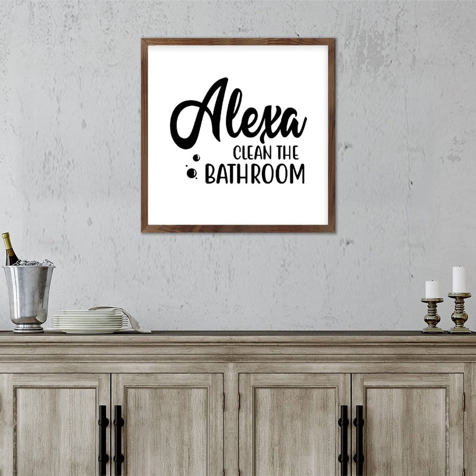 Decorazione in legno per il bagno Laundry Room Arredo Bagno - Decorazione Murale da appendere alla parete del bagno lavanderia bellezza - Targa d'arredo Ornamenti in legno per il bagno