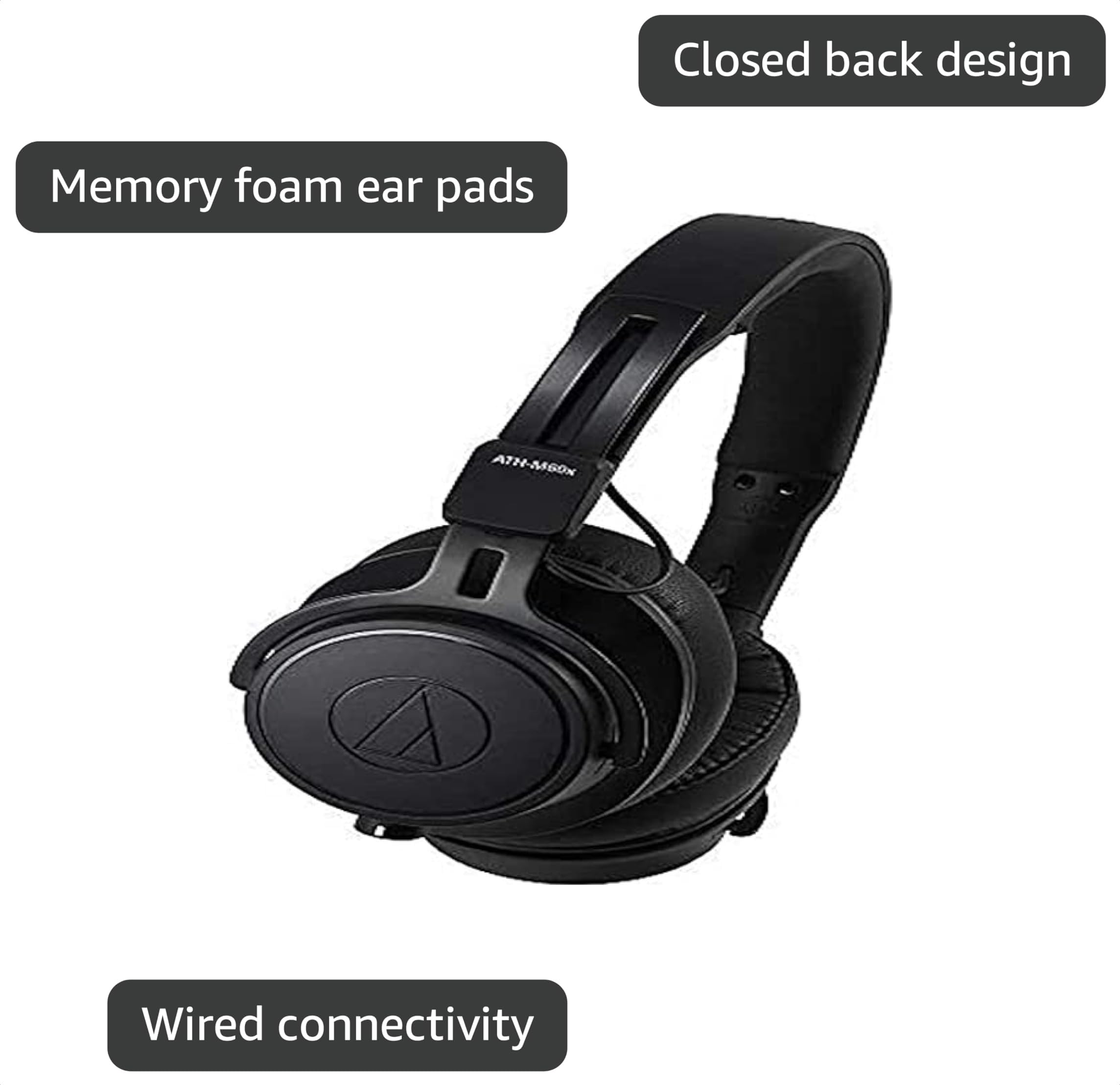 Amazon.com: Audio-Technica ATH-M60X On-Ear Closed-Back Dynamic