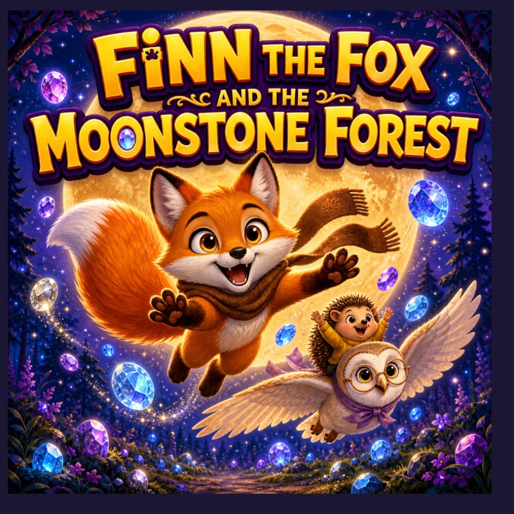 Animals and Magic Story for Kids Ages 4–8: Finn the Fox and the Moonstone Forest Teaches Kindness and Courage: Heartwarming Storybook for Kids & ... | Fun & Educational Storybook for Toddlers