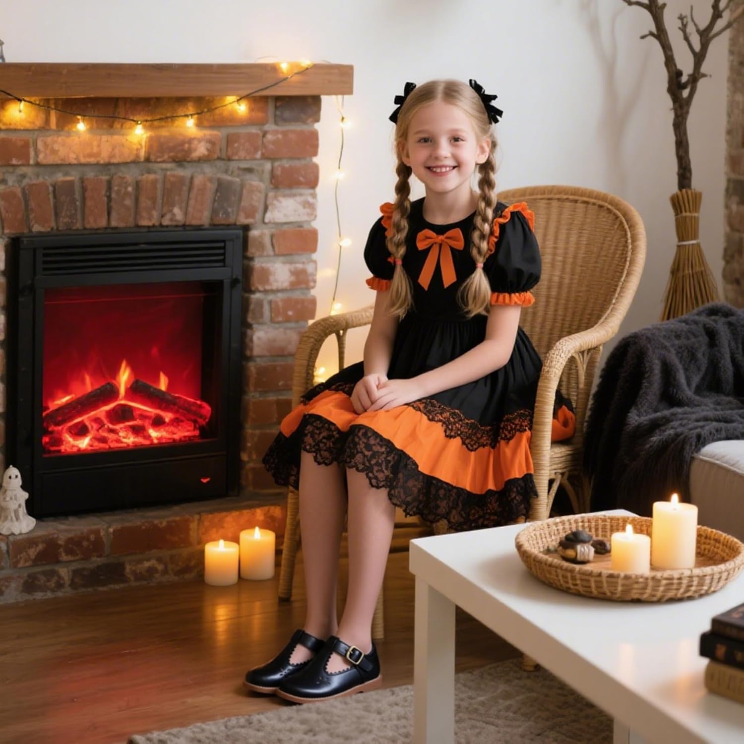 Kiderence Toddler Girls Mary Jane Dress Shoes Little Girls School Oxford Flats - Image 3