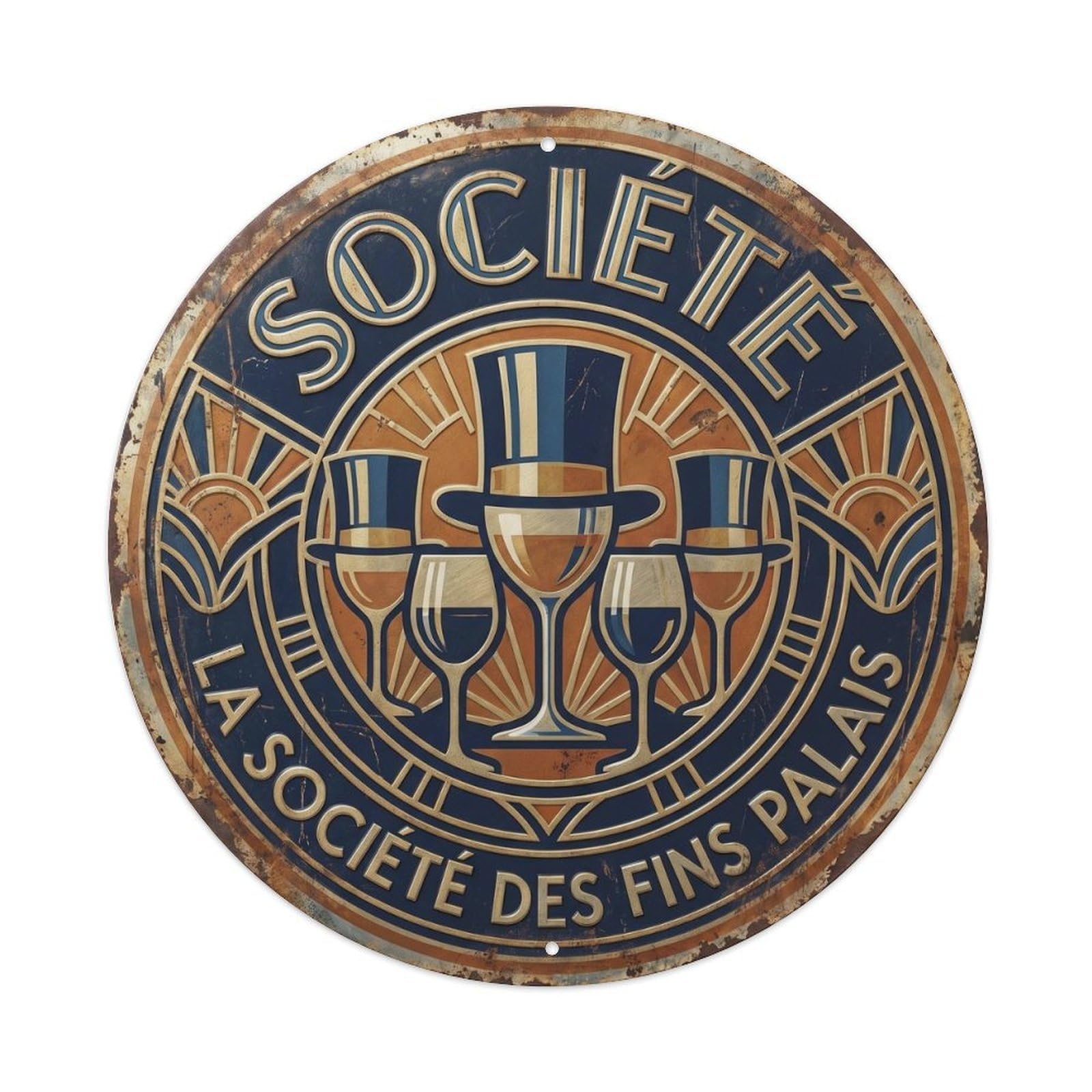 Society Humorous Gathering Society Vintage Metal Tin Sign Plaque Wall Decor for Cafe, Club Bar, Office, Garden Metal Poster 8x8Inch