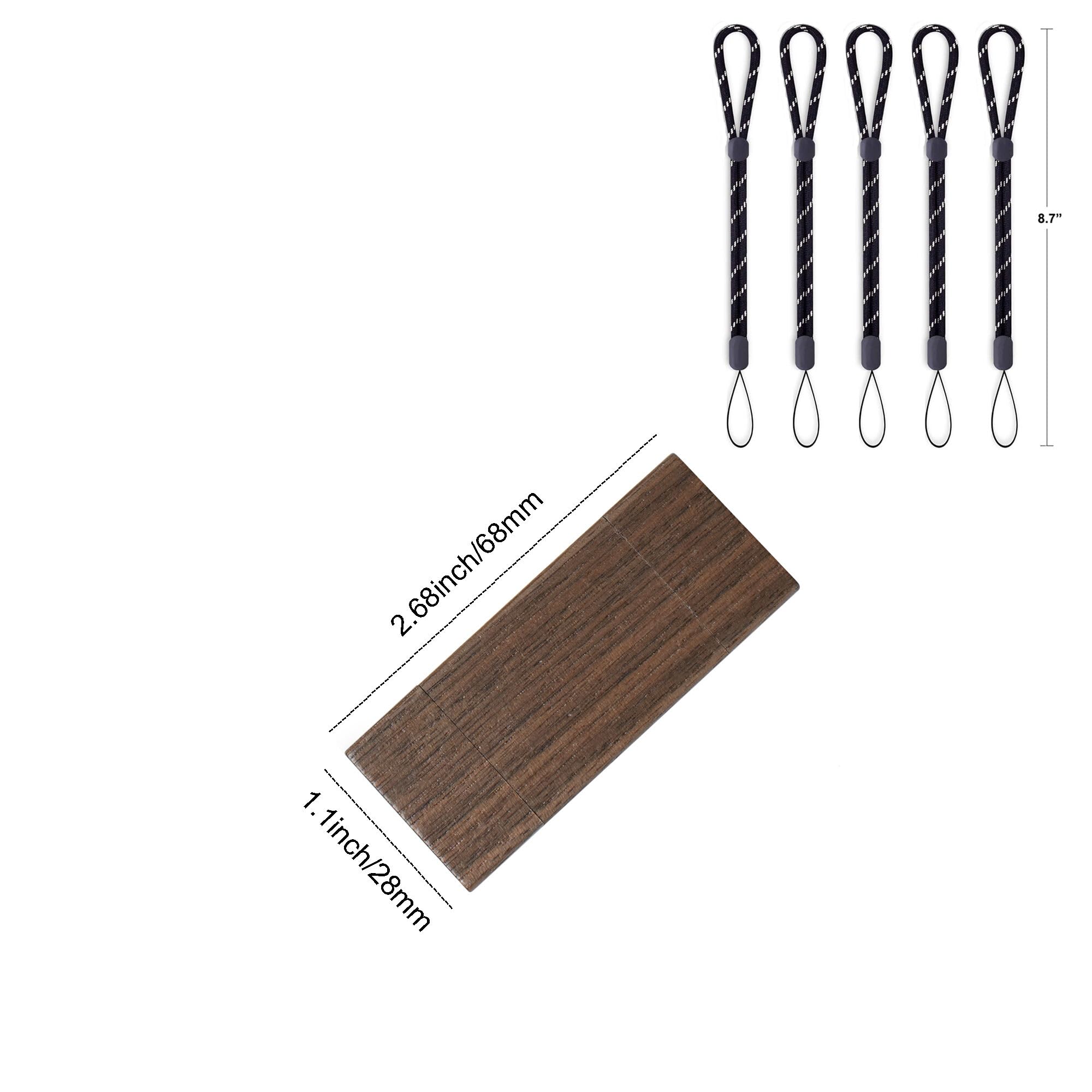 Confezione da 5 chiavette USB C da 8 GB, chiavetta USB 3.0 ad alta velocità, doppia OTG, in legno di noce, per TV, auto, smartphone, PC, laptop