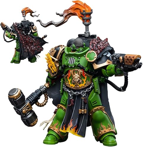 JOYTOY 1/18 Warhammer 40,000 Figura de acción Salamanders Captain Adrax Agatone Collection Modelo (5 pulgadas)