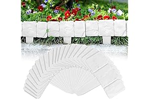 White Garden Edging 16ft Length (20pcs)