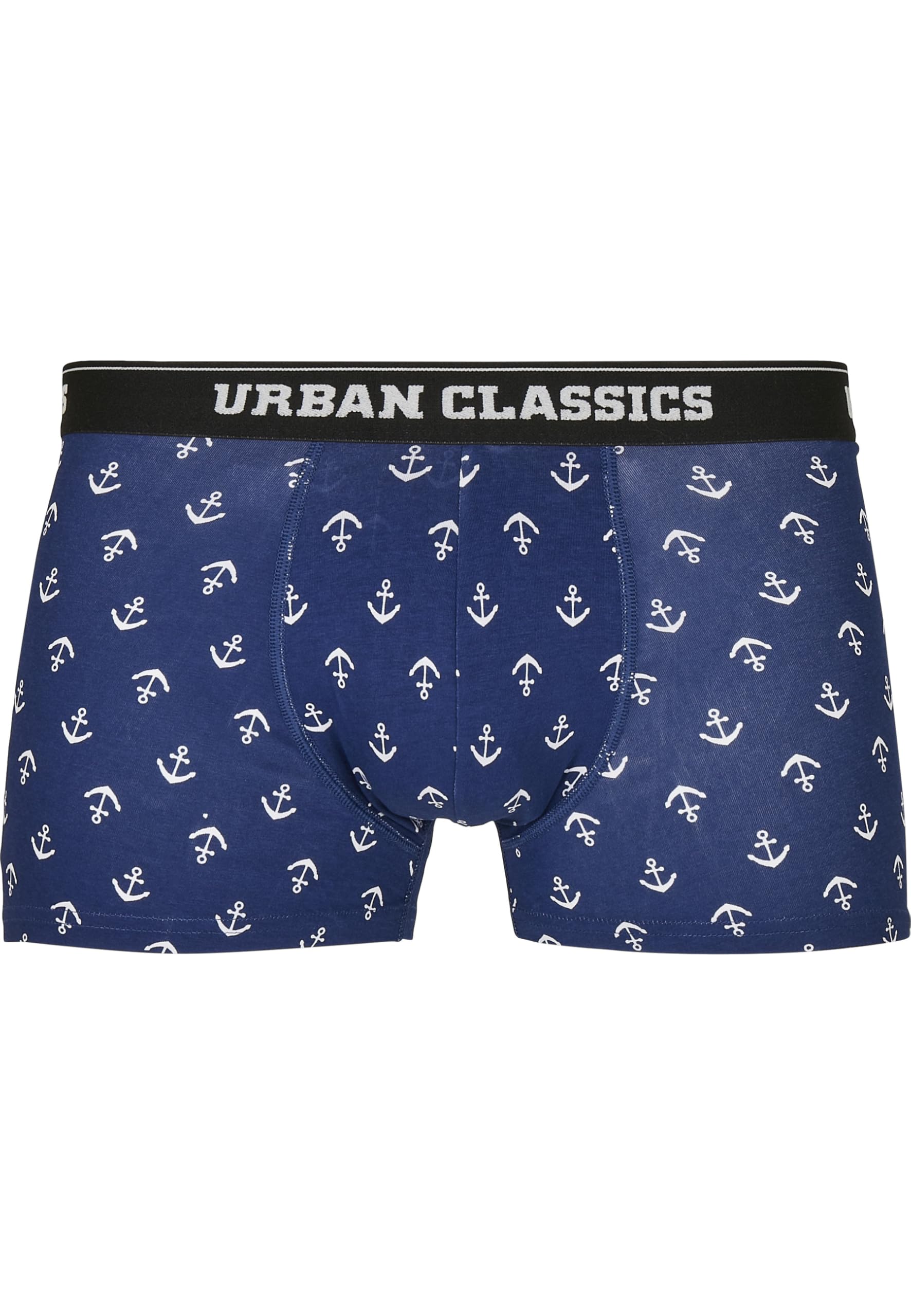 Urban Classics Men's boxer shorts (pack of 5), Anchor Aop+blk+blk+cha+cha, M