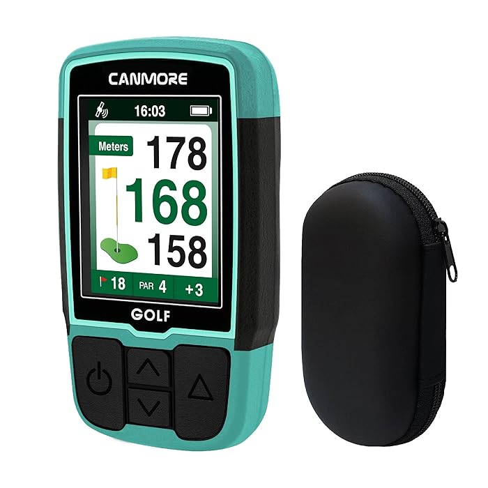 Buy CANMORE HG200 Golf GPS Handheld & Case (Turquoise) Full Color