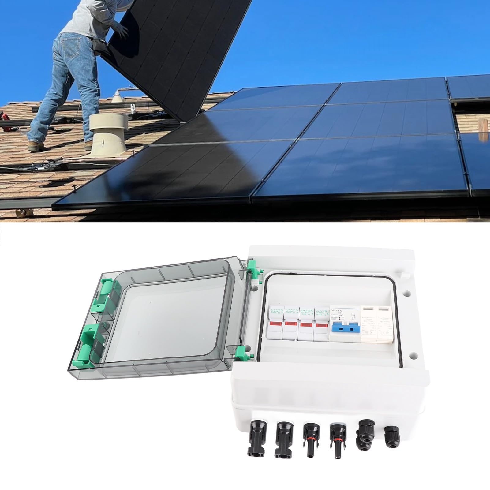PV Ochrona Ochrony od Pudełka 2 Strun Plastikowy 15a IP65 System Energii Słonecznej Impuls
