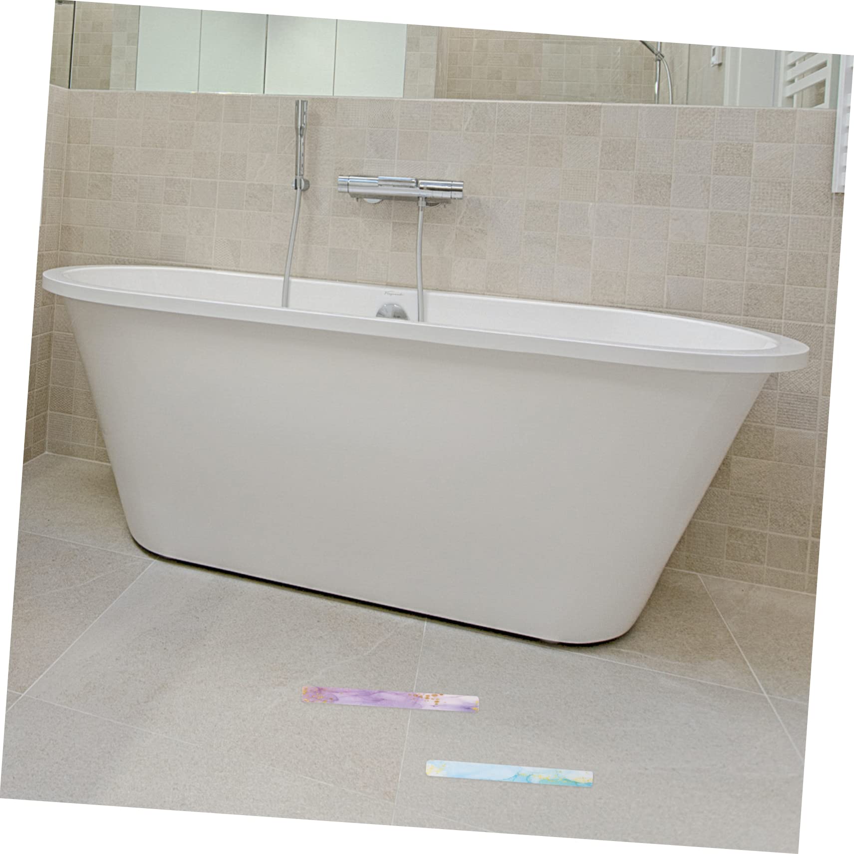 IMIKEYA 72piezas Pegatinas Antideslizantes para Baño Tiras De Seguridad para Ducha y Bañera Adhesivos De Peva Impermeables Prevención De Caídas Suelos y Baños