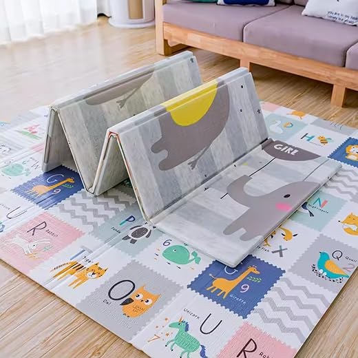 Little Lovelies Foldable Baby Play Mat, Extra Large Waterproof Activity Playmats for Babies,Toddlers, Infants, Play & Tumm...