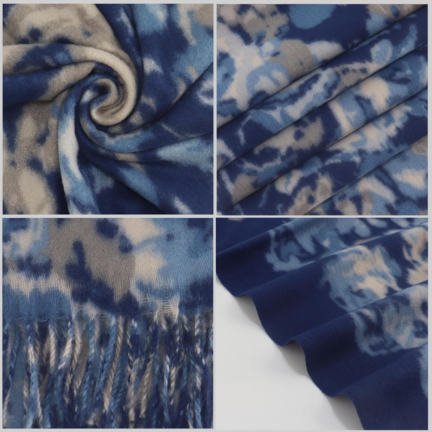 Winter Pashmina Scarf Shawl-Super Soft Warm Fashion Leopard Pashmina Wrap for Women Travel - Image 2