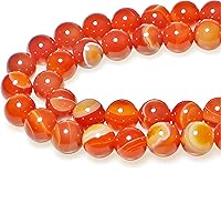 Vista 148 de MJDCB Natural Multicolor Volcanic Lava Stone Round Loose Stone Beads DIY for Jewelry Bracelet Making 15" (6mm, White)