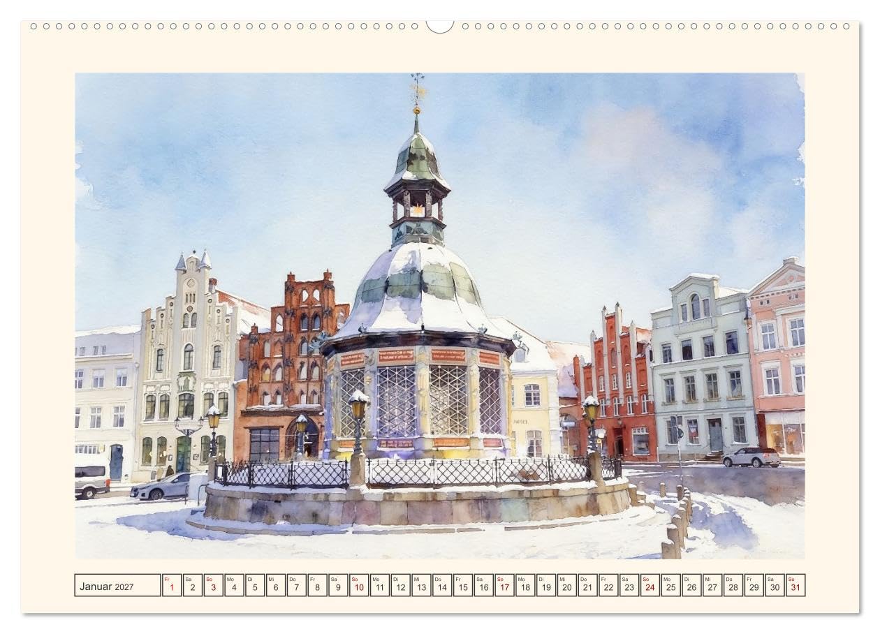 CALVENDO · Zauberhaftes Mecklenburg-Vorpommern (Kalender 2027) | DIN A2 Querformat · Premium-Wandkalender · zauberhafte Stadtkerne