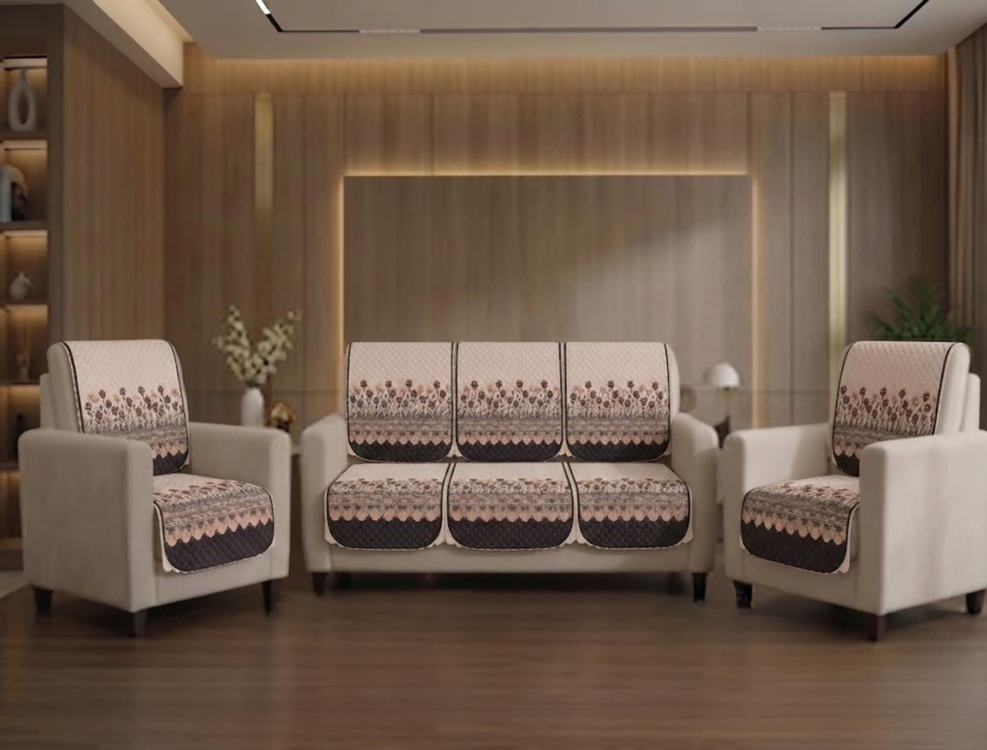 Sofa Cover 5 Seater Pack of 10 (Coffee Aura) | Comfortable Sofa Cover for Daily Use-image-39
