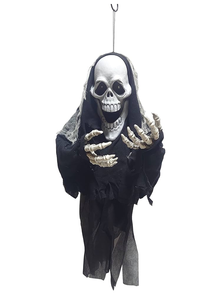 Amazon.co.jp: お化け屋敷 道具 ハロウィン 飾り ガイコツ人形