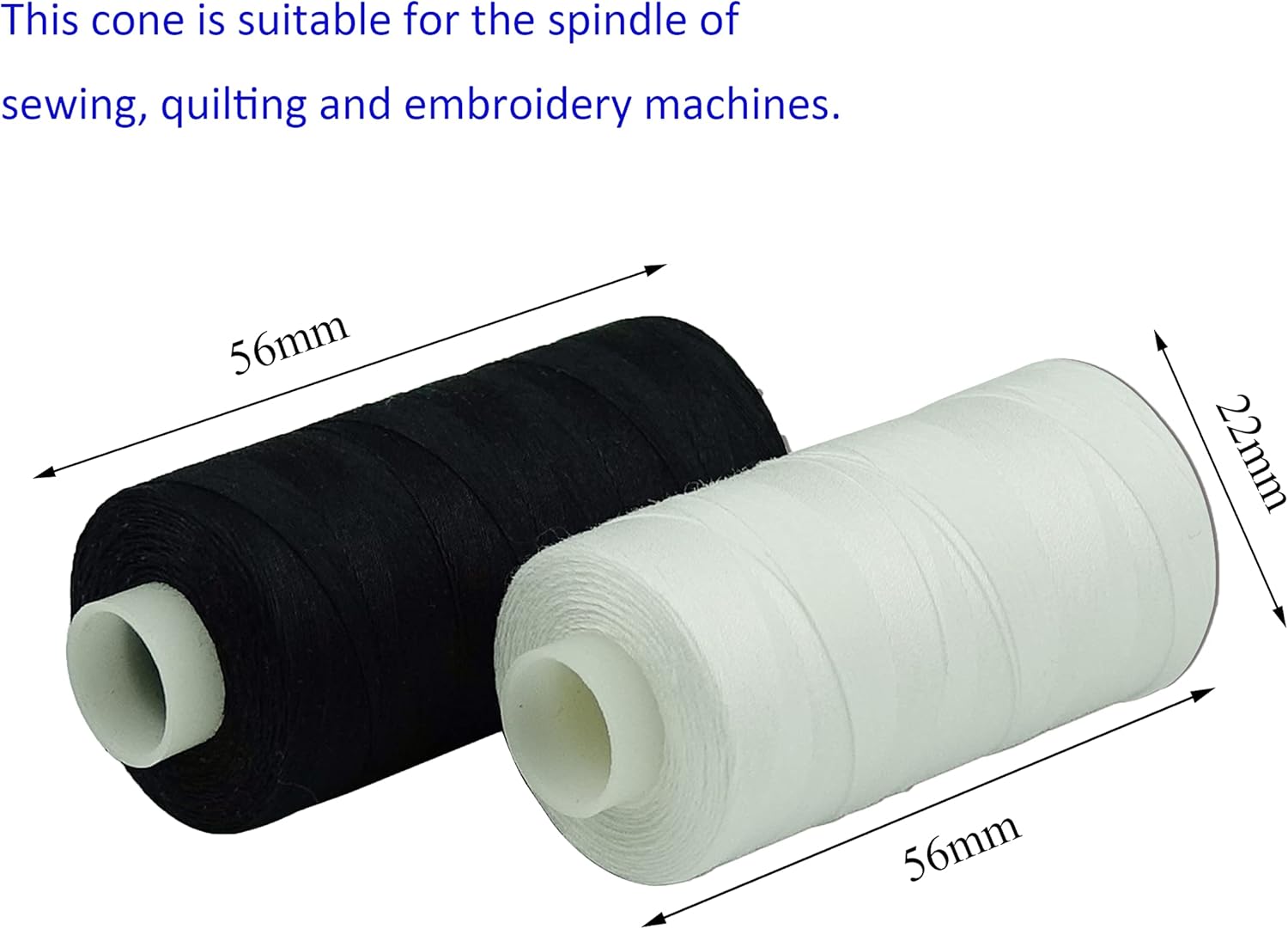 Simthread 12 Multi Colors All Purposes Cotton Quilting Thread 50s/3 Thread for Piecing Sewing etc - 550 Yards Each (Neutral Colors)