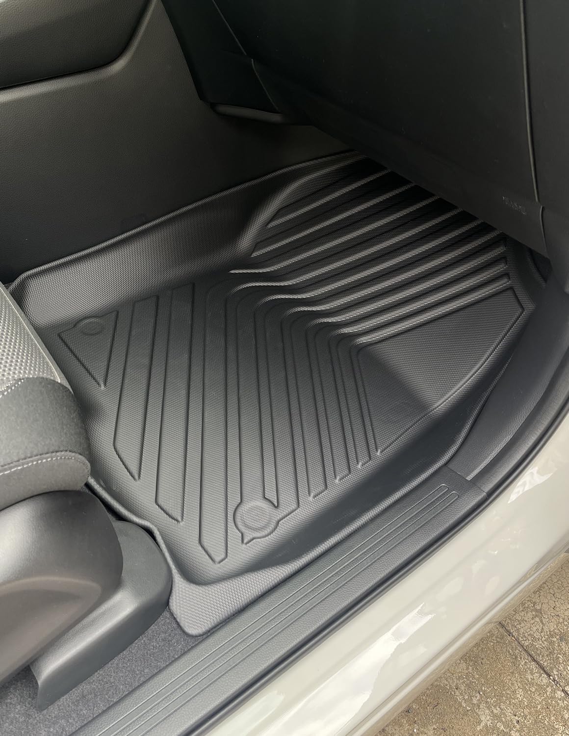 SMABEE Floor Mats & Cargo Liner for 2023 2024 Honda CRV (Include Hybrid) All Weather Floor Liner for Honda CR-V Accessories Trunk Mat TPE Cargo Mat Car Mats, Cargo Tray in Highest Position