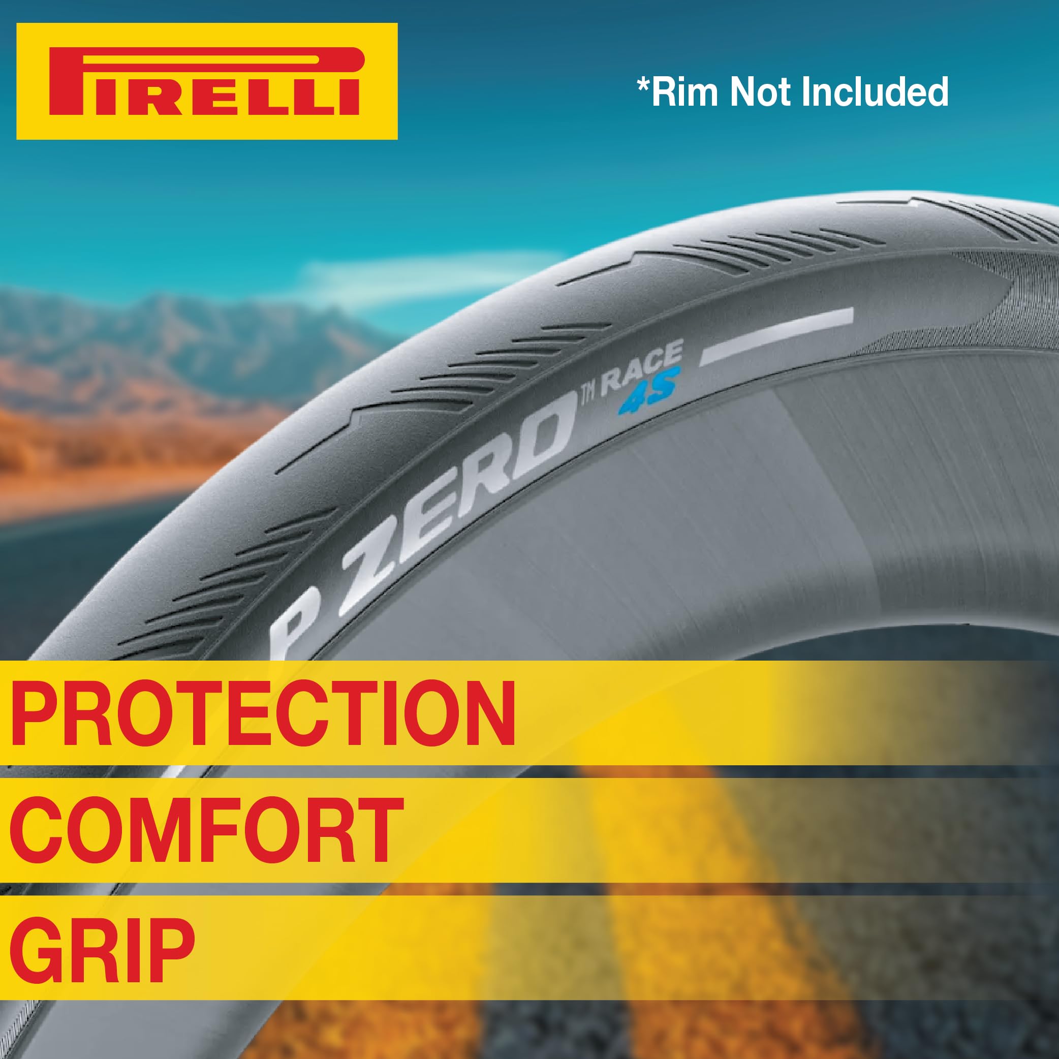 Pirelli P-Zero Race 4S Folding Road Bike Tyre, 700 x 26c, Black