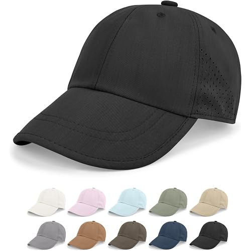 Rosoz Unisex Classic Baseball Cap Vintage UPF 50+ Soft Unstructured Adjustable Foldable Travel Men Women Dad Hat