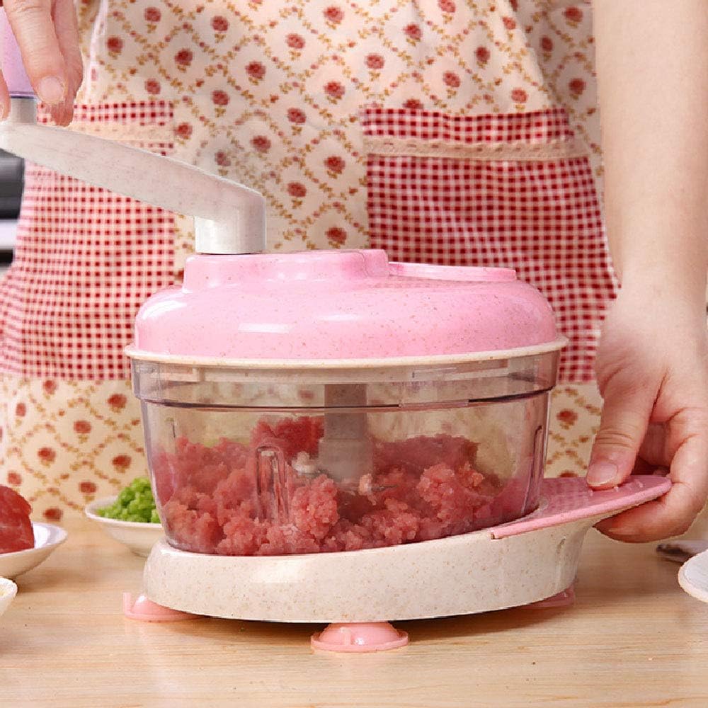 Food Grinder Meat Grinder Manual Meat Grinder for Stand Mixer Meat Grinder Food Chopper,Pink
