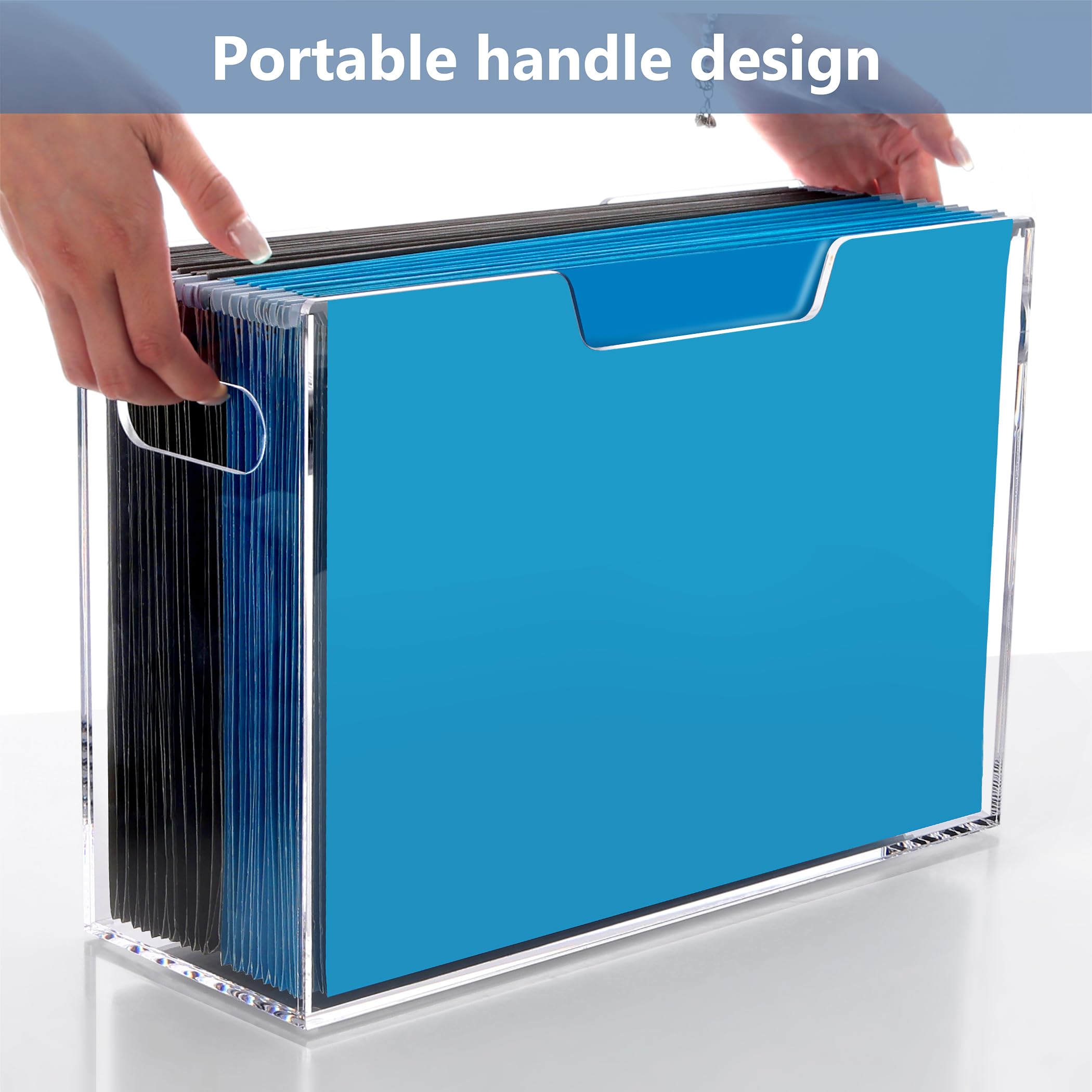DINGHUO Acrylic Hanging File Organizer Box, File Nigeria - View #3