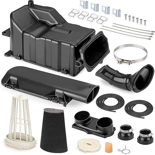 Conjunto de cubierta de la caja de filtro de aire y guía de jaula con filtro para Yamaha YFZ350 Banshee 350 1987 a 2006