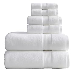 Springtree Home Luxury Bamboo Rayon Bath Towel Set 6 Piece Set 35 Bamboo Rayon - 65 Zero Twist