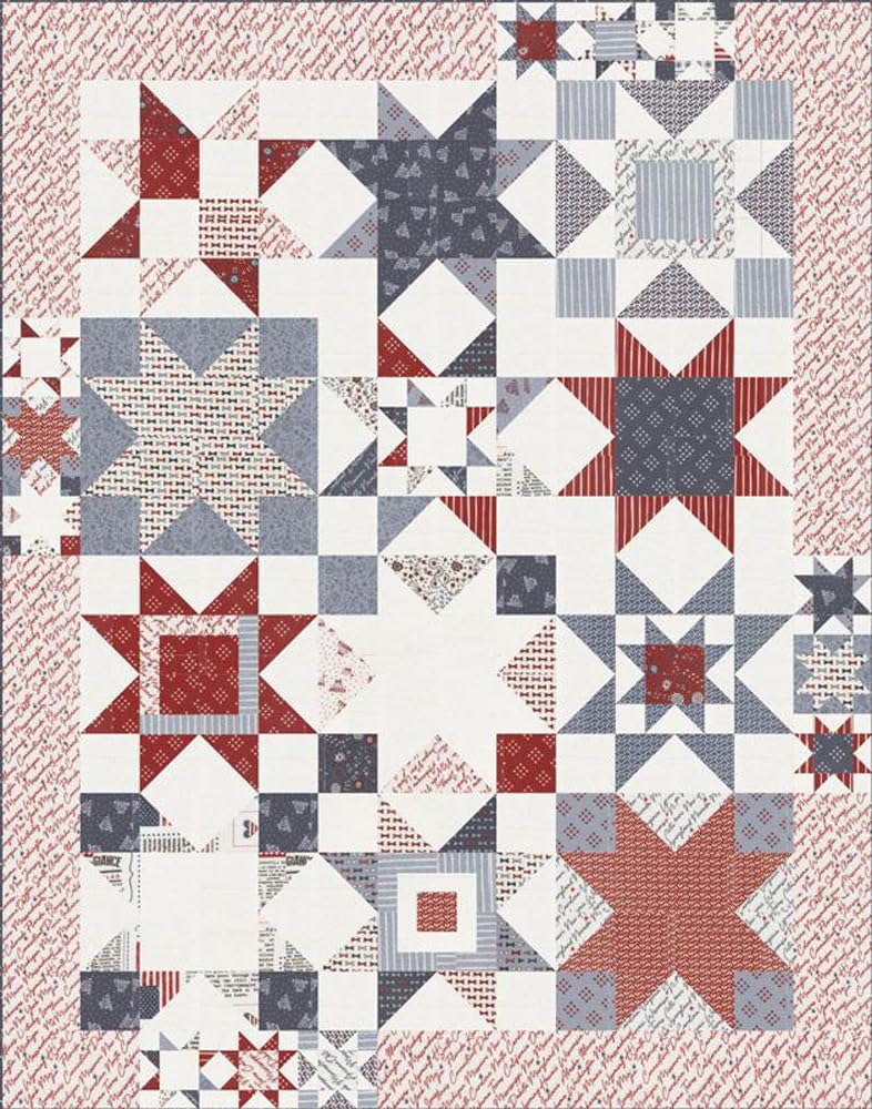 Sweetwater Independence Day Seeing Stars Quilt Kit Moda Fabrics KIT55720