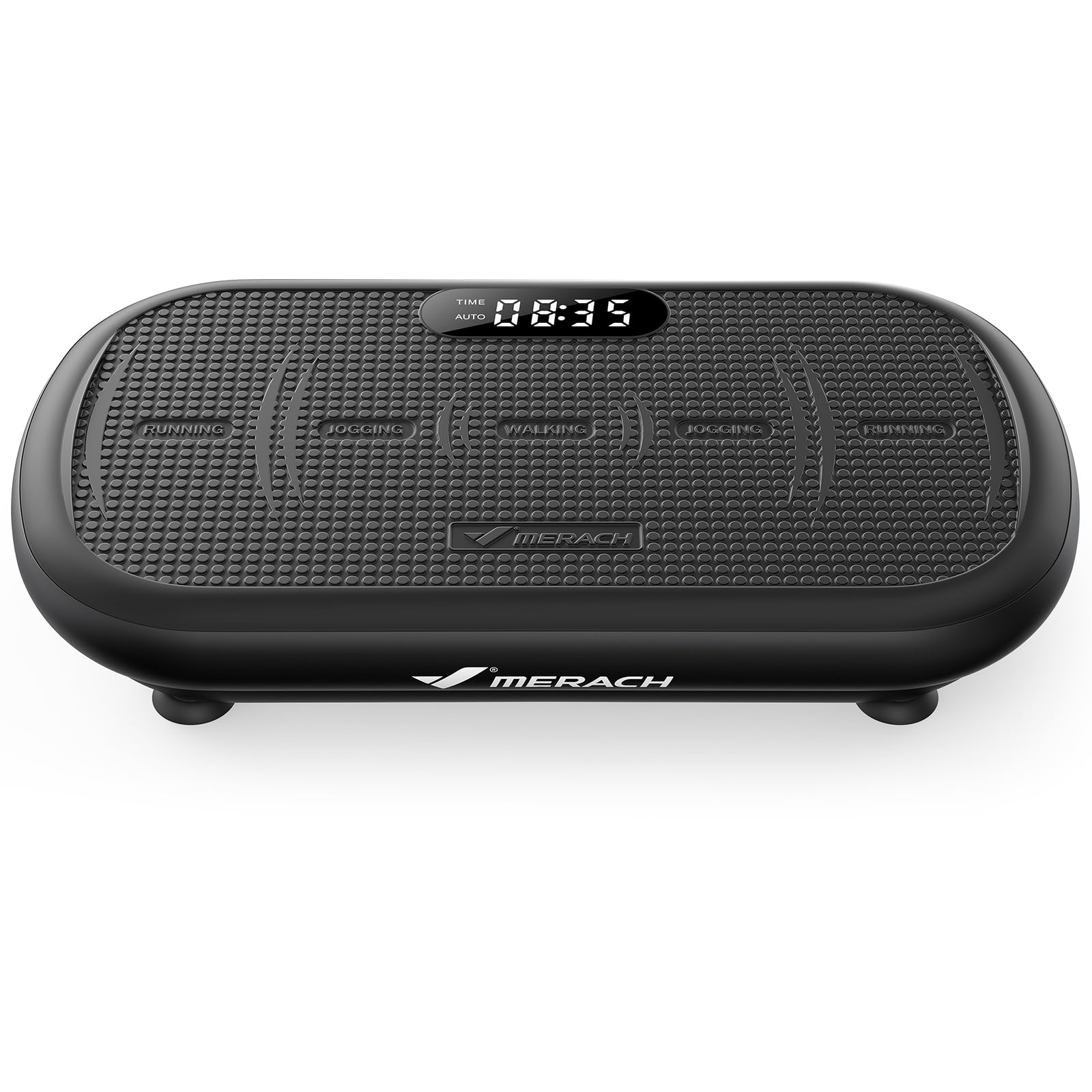 MERACH Vibration Plate Exercise Machine, Vibration Plate 440 Lbs Capacity, Bluetooth and Silicone Pedal, Stimulate Deep Fat, Vibration Plate for Lymphatic Drainage, Vibrating for Weight Loss